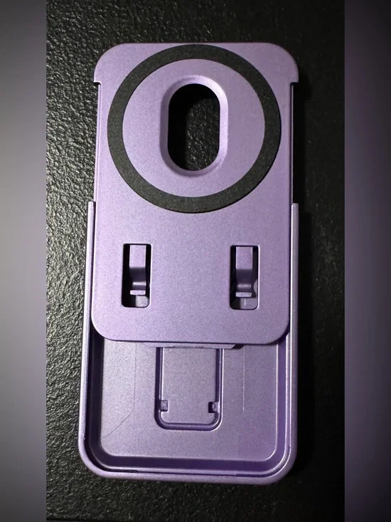 magnetic mobile wallet and phone stand - purple color (2 available) - Picture 2 of 6